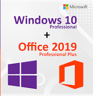 Combo Windows 10 Professional + Office 2019 Professional Plus – Licença Vitalícia - 32/64 Bits